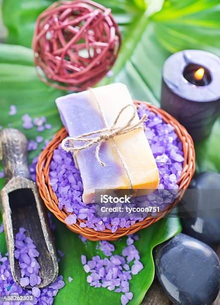 Sea Salt And Soap Stock Photo - Download Image Now - Aromatherapy, Beauty Product, Beauty Spa