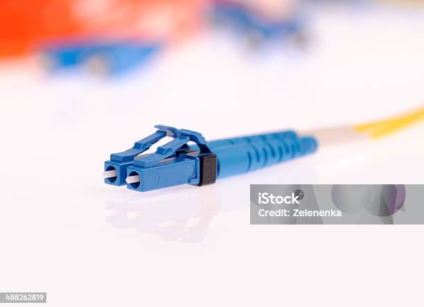 Fiber Optical Network Cable Stock Photo - Download Image Now - Abstract, Backgrounds, Blue