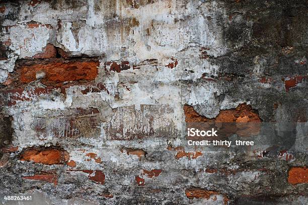 Old Brick Wall Stock Photo - Download Image Now - Architecture, Backgrounds, Black Color