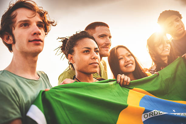 istock brazil supporter cheering togetherness at the match 488265489