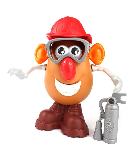 Fire Fighter Mr Potato Head from Hasbro stock photo