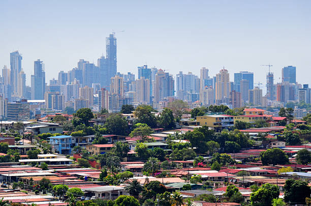 istock Old and new Panama city 488268590