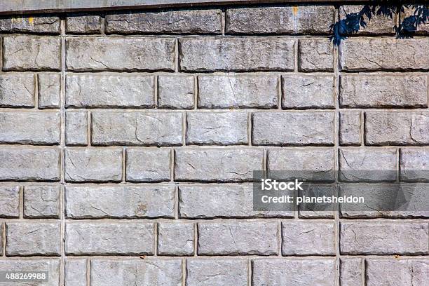Retaining Wall Stone Brick Pattern Stock Photo - Download Image Now - 2015, Backgrounds, Brick