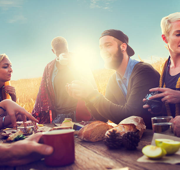 Diverse People Friends Hanging Out Happiness Concept