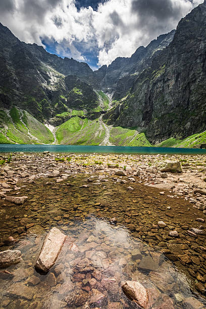 istock Wonderful lake in the mountains at summer 488276104