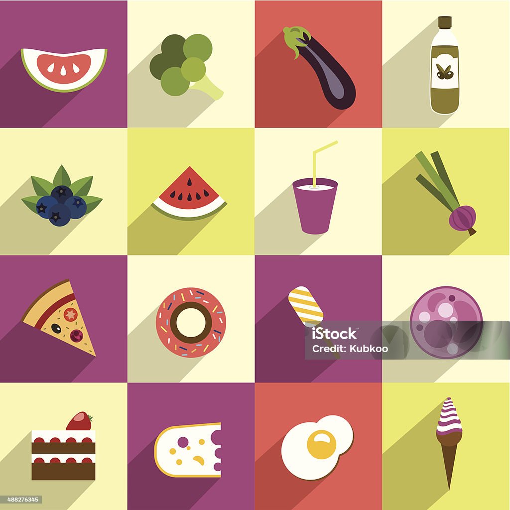 Collection of diet and fat food. Collection of diet and fat food. Fruit, vegetable, cakes, sweets set. Blueberry stock vector