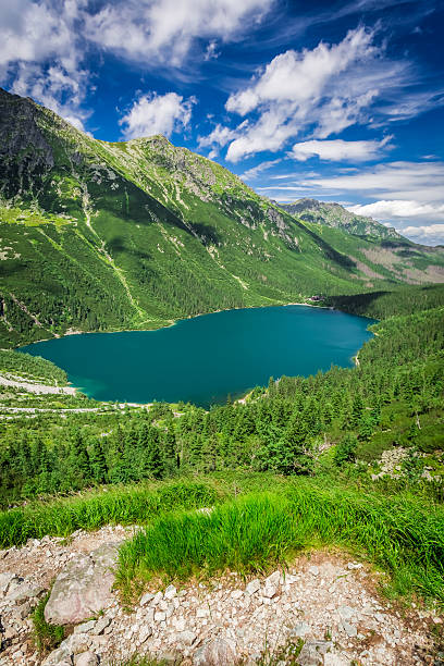 istock Wonderful pond in the Tatra Mountains at sunrise 488277686