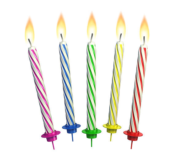 istock colorful lit candles isolated over white 488278161