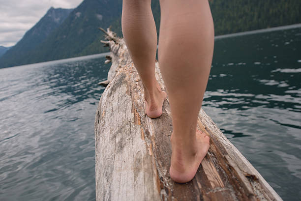 istock Relax enjoy nature barefoot walk courage 488278858