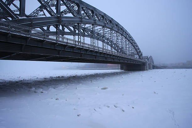 istock Peter the Great bridge in winter 488279674