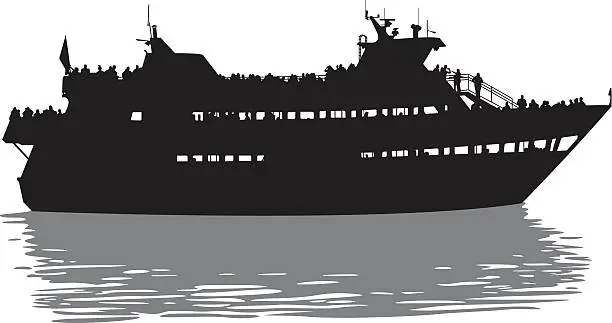 Vector illustration of Cruise Ship