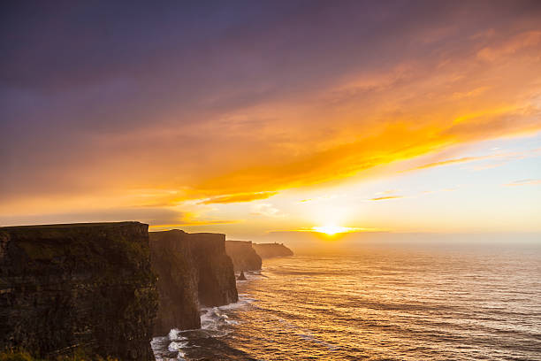 istock Cliffs of Moher at sunset in Co. Clare, Ireland 488281365