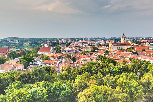 istock Vilnius old town cityscape, Lithuania 488282672