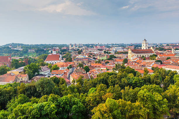 istock Vilnius old town cityscape, Lithuania 488282784