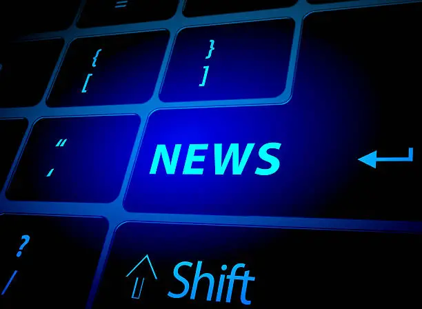 Photo of News button on computer keyboard