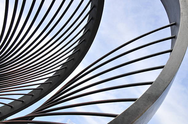 istock Modern construction steel, surreal design in the future 488283532