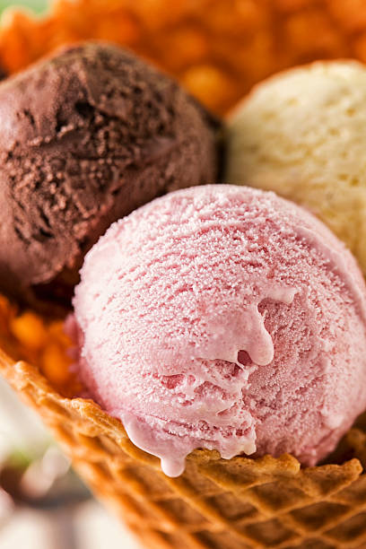 istock Vanilla, chocolate ice cream in paper cups 488301623