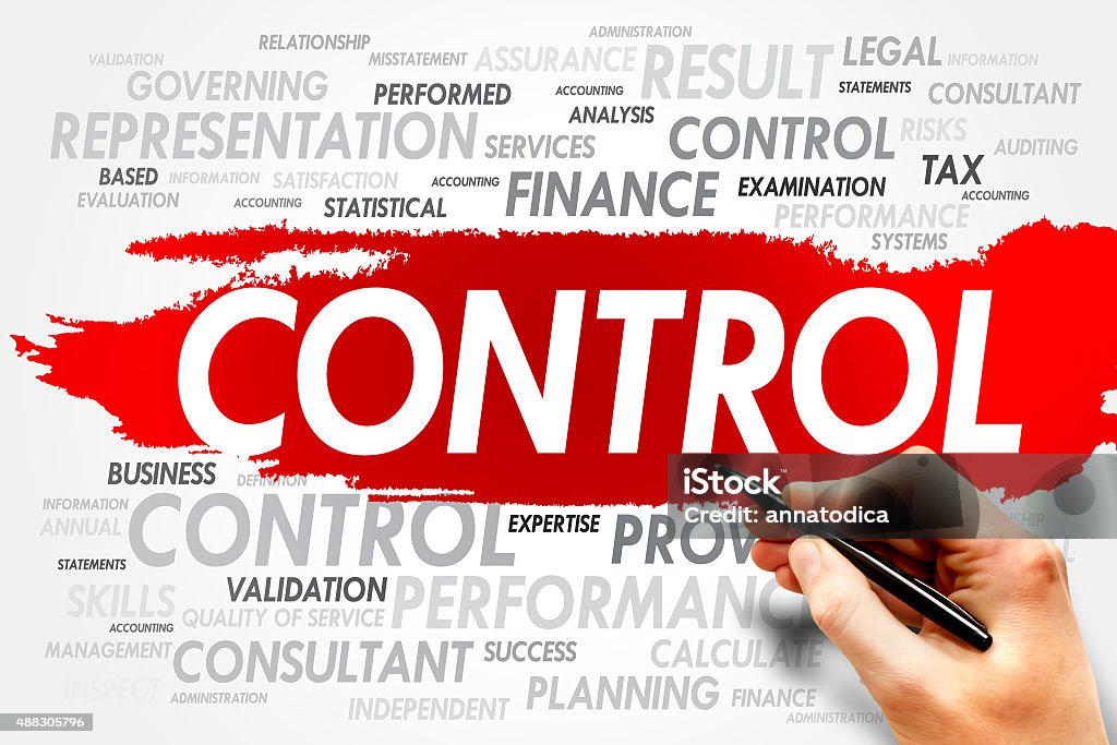 CONTROL CONTROL word cloud, business concept Control Stock Photo