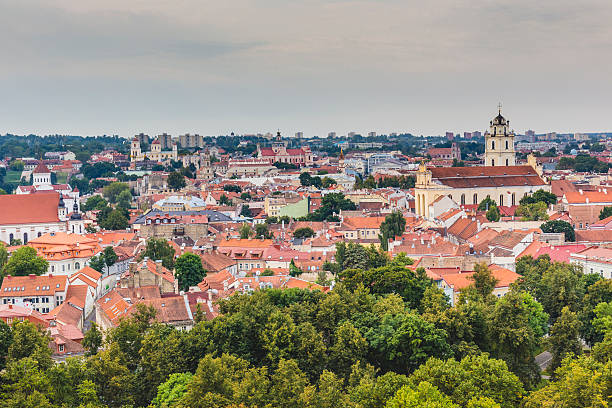 istock Vilnius old town cityscape, Lithuania 488306396