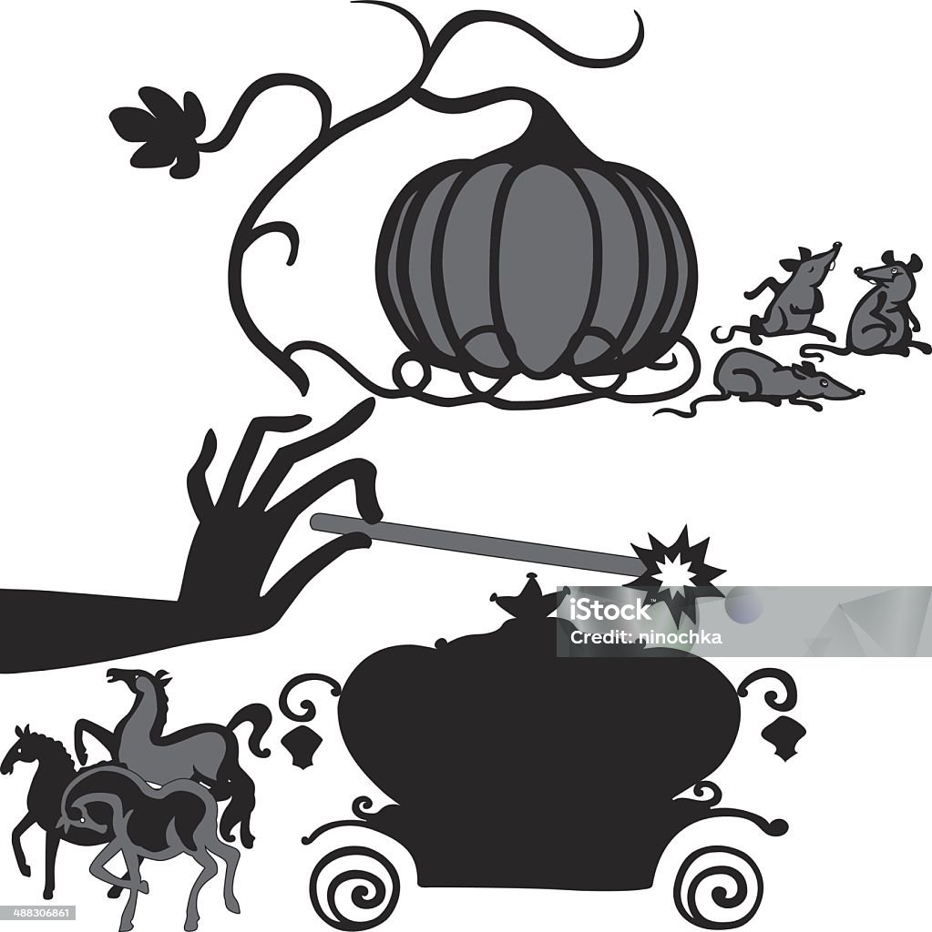 Magic Trick Carriage stock vector