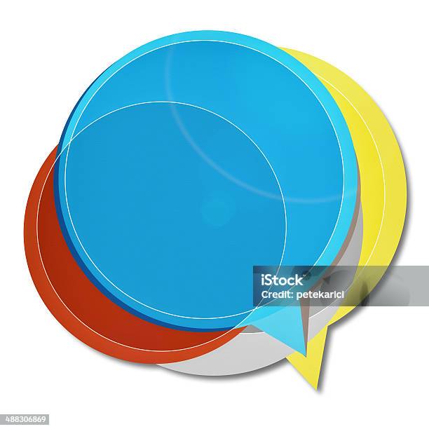 Abstract Colourful Speech Bubbles Stock Illustration - Download Image Now - Advertisement, Announcement Message, Bad News