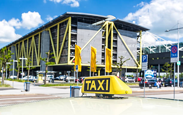 istock Leipzig Airport with Taxi 488306901