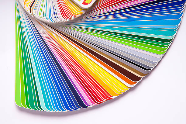 istock Color guide swatch isolated on white background 488307692