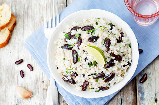 istock coconut lime rice with red beans and cilantro 488307788