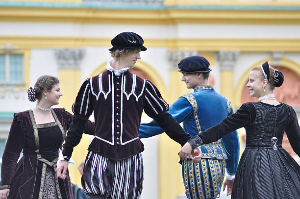 Renaissance dance stock photo