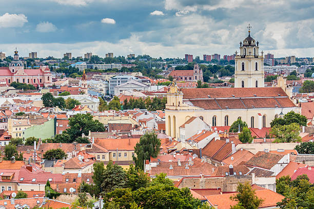 istock Vilnius old town cityscape, Lithuania 488315314