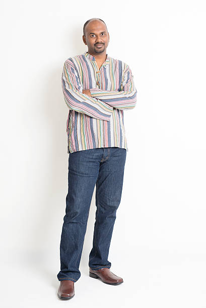 istock Mature casual Indian man portrait 488316594