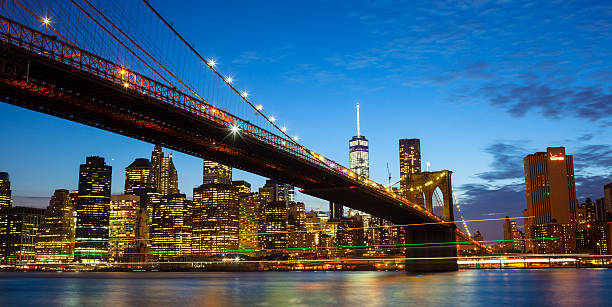 istock New york city skyline by night 488317128