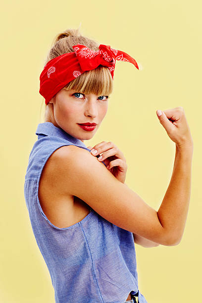 istock Young woman in retro clothing 488318376
