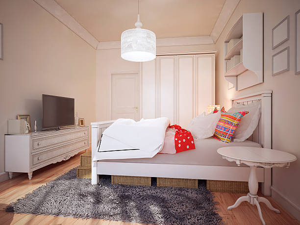 istock Design of art deco bedchamber 488319128