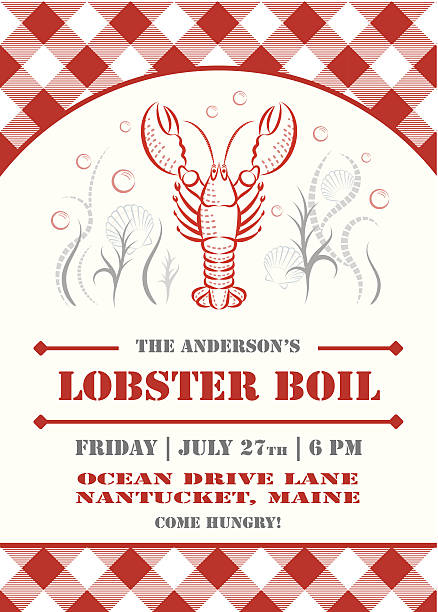 ロブスターを普通のご招待 - lobster点のイラスト素材／クリップアート素材／マンガ素材／アイコン素材