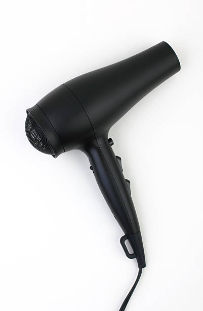 suszarka do włosów - hair dryer single object plastic black zdjęcia i obrazy z banku zdjęć