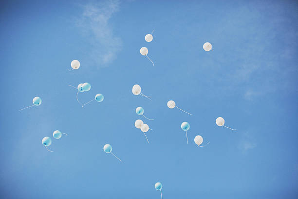 istock Flying Balloons in the sky 488326347