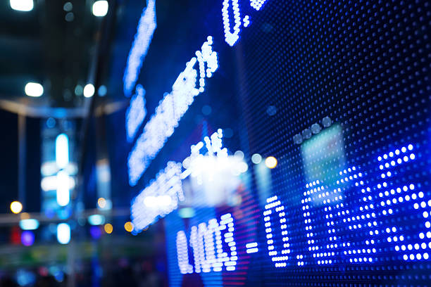 istock Display of Stock market quotes 488328787