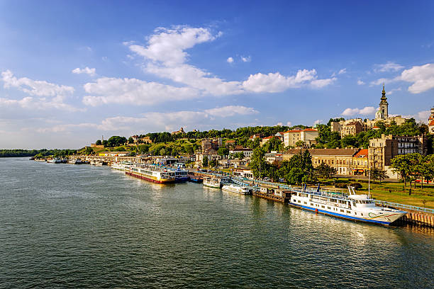 belgrado - river sava foto e immagini stock