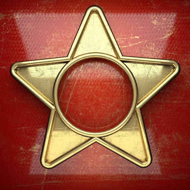 istock golden background painted in red 488351336