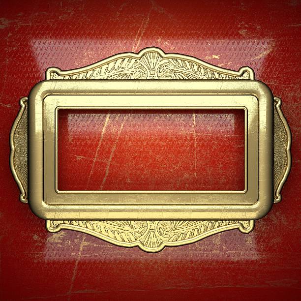 istock golden background painted in red 488352544