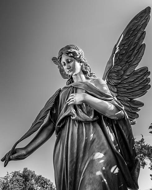 istock Angel Marker 7 B&W 488354190