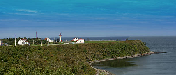 istock Sainte Madeleine  lighthouse, Gaspe, Quebec- late summer 488355912