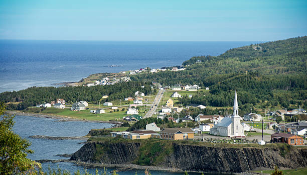 istock Sainte Madeleine from the lighthouse, Gaspe, Quebec- late summer 488356588
