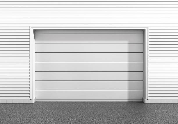 istock Garage door at a modern building. 488361946
