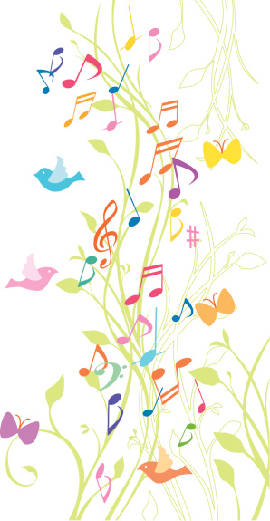 Fun Note Color Fun Note Dancing Stock Illustration - Download Image Now - Abstract ...