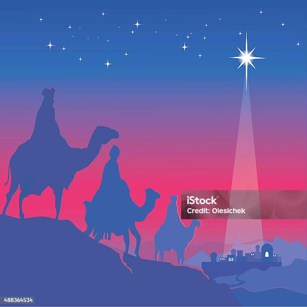 Three Wise Men Vector Stock Illustration - Download Image Now - 2015, Adult, Adults Only