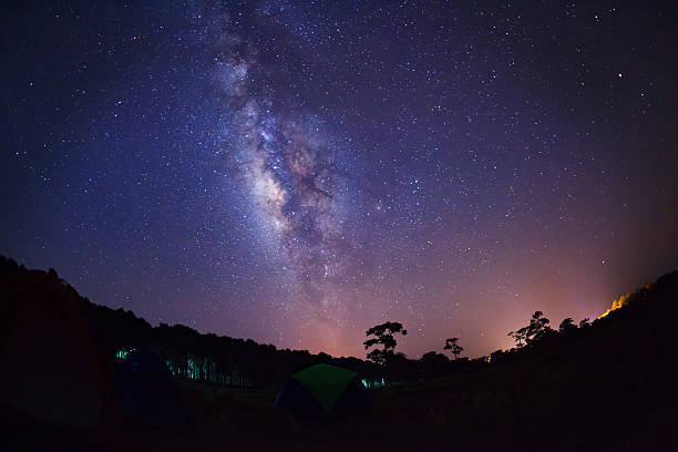 istock milky way, Long exposure photograph, with grain 488364592