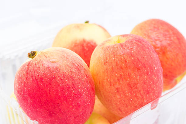 istock Close up Jazz Apple on a white background 488364696