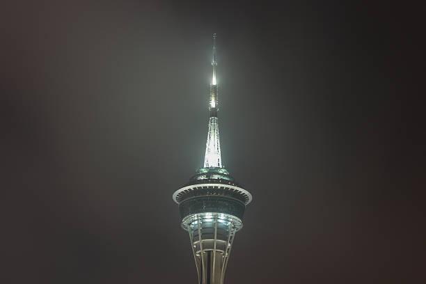 istock Top of Macao Tower at Night 488366421